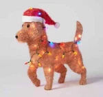 Target Wondershop 23 Lit Tinsel Golden Retriever Christmas In/outdoor Sculpture. Fixed Price $79.95.