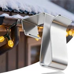 Bieyaaso Gutter Clips For Hanging Outdoor Christmas Silvery. Fixed Price $16.31.