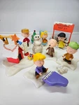 Vintage Memory Lane Charlie Brown Christmas Peanuts Figures Winter Set 2003. Fixed Price $59.98.