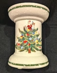 Mikasa Christmas Treats HP306/505 5" Pillar Candle Holder - Guc C2. Fixed Price $15.00.