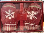 Hallmark Mitten Candy Dish With White Snowflakes- New. Fixed Price $23.88.
