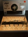 Vintage Hofert's Sparkle Stars 10 Set String Original Box No. 1807. Fixed Price $32.99.
