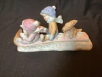 Winter Pond Collection Look Out Below Sledding Candle Holder By Beacon Hill. Fixed Price $14.39.
