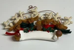 Kurt Adler Holly Dearies Christmas Tree Ornament 4 Reindeer With Banner New. Fixed Price $14.95.