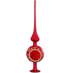 Inge Drops Reflections Red Matte German Glass Christmas Tree Topper 13 Inch. Fixed Price $79.98.