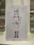 Ashland Christmas Frosted Fairytale Nutcracker Book Box Tabletop Decor 11.5X7. Fixed Price $15.00.