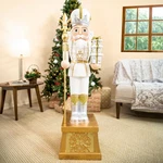 Pierre The Fleur-de-lis Christmas Nutcracker Statue 47" By Sunnydaze. Fixed Price $355.00.