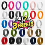 Silicone Wedding Band Women Rubber Ring Couples Engagement Size 4-13. Fixed Price $7.59.