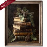 Hubbgdesign Vintage Rustic Christmas Wall Art Still Life 10"L X 8"W, Black. Fixed Price $15.05.