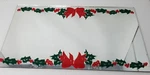 Mirrored Christmas Display Tray Decoration Holly Bow Rectangle Table Vintage. Fixed Price $19.95.
