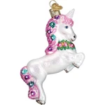 Old World Christmas Prancing Unicorn Glass Ornament 12472 Decoration Free Box. Fixed Price $20.98.