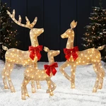 Best Choice Products 4FT 3-PIECE Lighted Christmas Deer Family Set Outdoor Decor. Fixed Price $160.90.