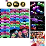50 Pack Led Glasses Light Party Glow In The Dark Supplies Sh.... Fixed Price $77.53.