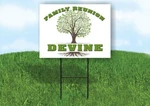Devine Family Reunion Gr Tree 18 X24 Yard Sign Road With Stand. Fixed Price $19.99.