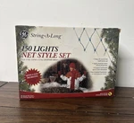 String-a-long Net Style Green Wire Christmas Light Set & Outdoor Decor. Fixed Price $9.00.