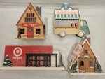 2025 Bullseye Playground Christmas Village 4CT Target House Lot Light Up Holiday. Fixed Price $79.99.