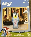 New Bluey 2024 5.5FT Christmas My Wish List Airblown Inflatable Reindeer. Fixed Price $69.95.