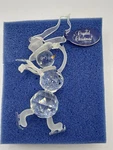 Rare: Vintage Roman Inc. Crystal Skating Snowman Christmas Ornament 20684 Box. Fixed Price $19.99.