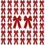 24 Pcs Velvet Christmas Wreath 5 X 7.9 Inch Rustic Bows .... Fixed Price $39.39.
