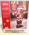 Joiedomi 5FT Christmas Inflatable Gingerbread Man Gift With Led Light Up Decor. Fixed Price $27.99.