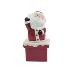 Santa On Chimney Stackable Christmas Holiday Ceramic Salt And Pepper Shaker Set. Fixed Price $7.90.