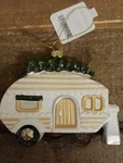 Wondershop Christmas Ornament Retro Camper, Rv, Pull Trailer Plastic 4"X3 New. Fixed Price $12.59.