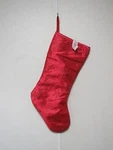 Red Christmas Stocking With Sparkle Snowflakes 18"X10" By Holiday Time. Fixed Price $16.99.
