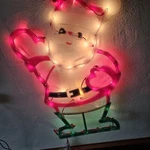 Santa Claus Light Up Window Decoration Vintage 2000 Impact Plastics Works. Fixed Price $18.71.
