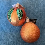 2010 Old World Christmas Fruit Ornaments Lot Peach & Orange New W/ Tags No Boxes. Fixed Price $17.99.