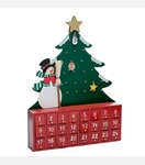 Kurt Adler Wooden Snowman Tree Advent Calendar W/ 24 Ornaments Christmas Decor. Fixed Price $64.99.