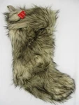 Faux Holiday Stocking Xmas Brown 20" Wondershop Target Furry. Fixed Price $14.99.