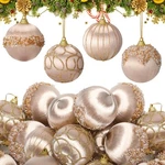 Soulchen 16 Pcs Satin Christmas Balls Ornaments 2.36" Silk Shatterproof Chris.... Fixed Price $26.33.