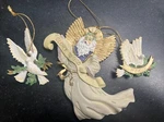 House Of Lloyd Christmas Around World Symbols Peace 3 Piece Ornament Set. Fixed Price $6.41.