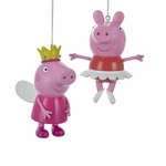 Kurt Adler Peppa Pig Ballerina Princess Blow Mold Christmas Ornaments Set Of 2. Fixed Price $15.88.