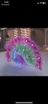 New 3' Twinkling Christmas Peacock Tinsel Led Holiday Yard Decoration. Fixed Price $125.00.