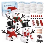 12 Pack Diy Snowman Craft Kit Christmas Stocking Stuffers Kids Modeling Clay Set. Fixed Price $8.99.