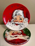 Mr. Christmas Set Of 4 Santa Nostalgic Ceramic Salad Plates Snowman Rudolph New. Fixed Price $49.99.