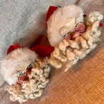 Set Of 2 Vintage Santa Claus St. Nick Nicholas Heads Kurt Adler Christmas Decor. Fixed Price $23.57.