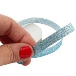 Factory Direct Craft Baby Blue Glitter Cut-edge Ribbon 3 Pieces. Fixed Price $16.97.