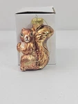 Old World Christmas Squirrel With Nut Glass Ornament Decoration. Fixed Price $9.99.