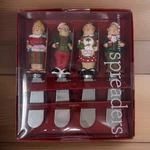 Vtg Boston Warehouse Christmas Spreaders 2002 Holiday Neighbors Set Of 4 New. Fixed Price $17.16.