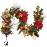 Adeeing 6FT Christmas Garland With Lights, Prelit Artificial Garlan.... Fixed Price $60.05.