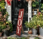 Glitzhome 42" Wooden Joy Christmas Welcome Porch Sign Hanging Wall Plaque Decor. Fixed Price $10.00.