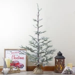 Northlight 4FT Snow Covered Frosted Pine Artificial Christmas Tree Jute Base. Fixed Price $88.19.