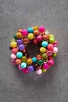 Anthropologie Good Cheer Wreath Bauble Glass Mini Ornaments 8" Diam New. Fixed Price $168.00.