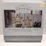 Wondershop Christmas Holiday Led Dewdrop Star Stake Lights 3 Aa Battery Operated. Fixed Price $35.97.