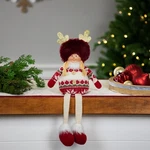 Northlight Sitting Plush Girl With Dangling Legs Christmas Figure - 16" Cream. Fixed Price $37.79.