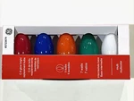 Ge C9 Glow Bright Replacement Bulbs 5 Multicolor 7 Watts New Christmas. Fixed Price $9.00.