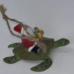 Key West Santa Claus Riding Sea Turtle Christmas Ornament Decor Themed. Fixed Price $10.20.