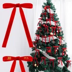Aygxu 30PCS Velvet Bows For Christmas Tree Decorations,twist Tie Red. Fixed Price $14.76.